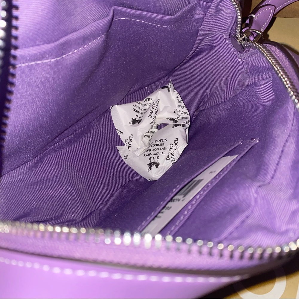 Coach 💜 signature iris mini Jamie Crossbody purse New - Picture 12 of 13
